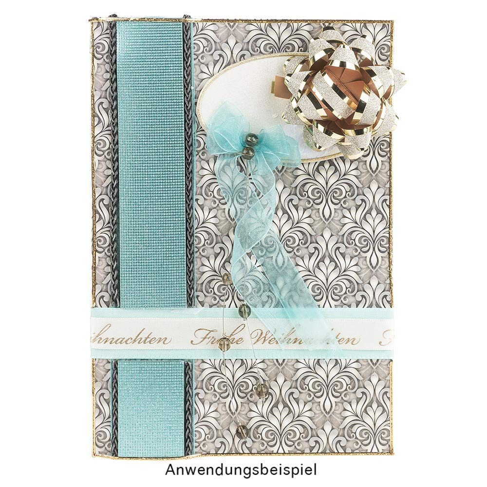 ideen-mit-herz-geschenkschleifen-diamantiert-6-5-cm-metallic-silber-gold-6-st-ck image 5