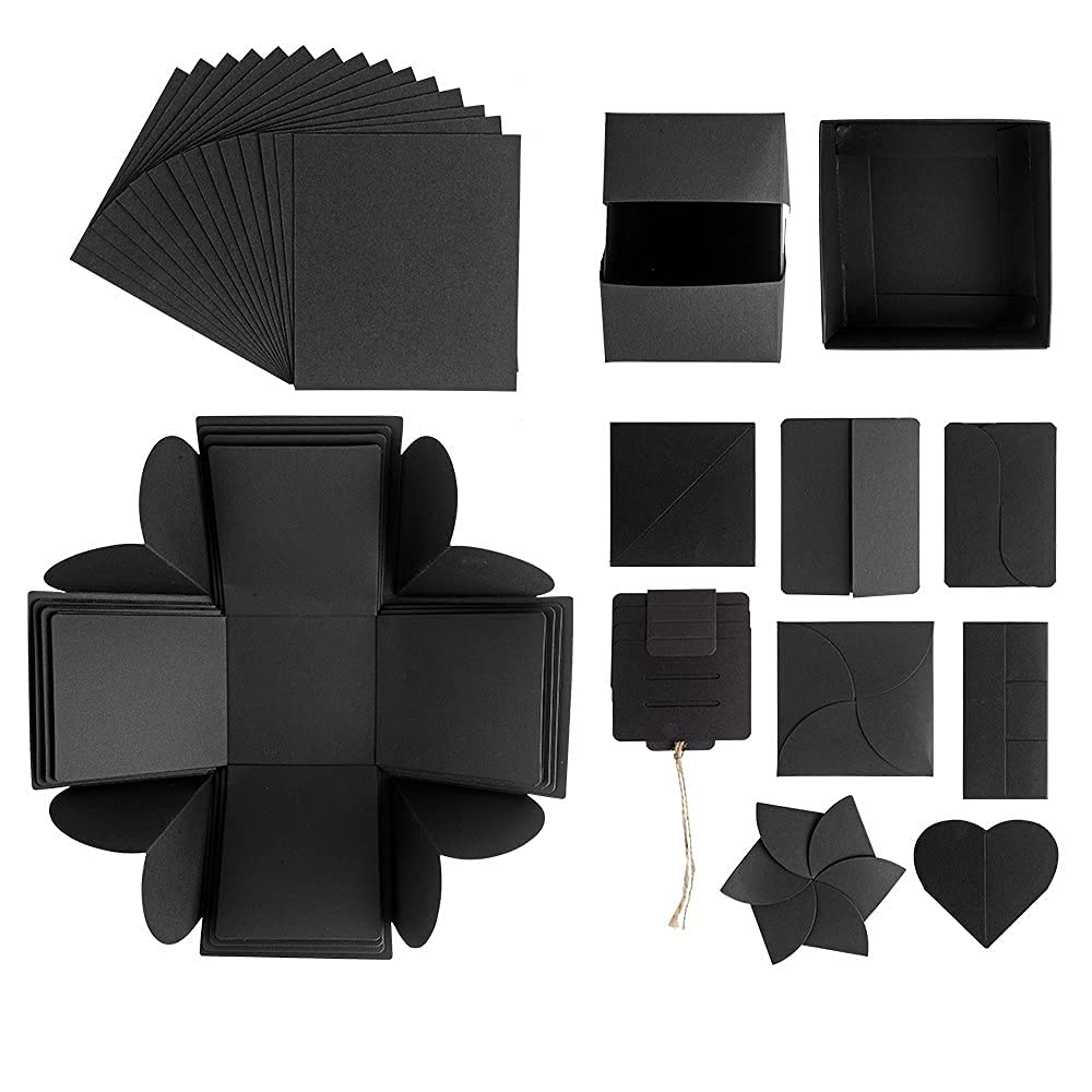 ideen-mit-herz-berraschungsbox-schwarz-12-5x12-5x12-5-cm-explosionsbox-24-teilig image 3