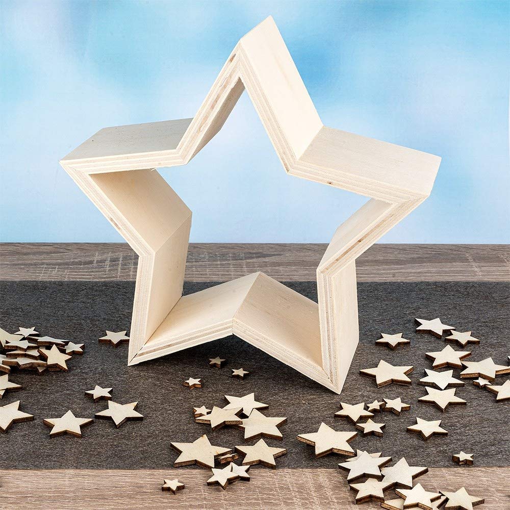 ideen-mit-herz-holzsterne-natur-250-st-ck-1-3-cm-streudeko-bastelset image 5