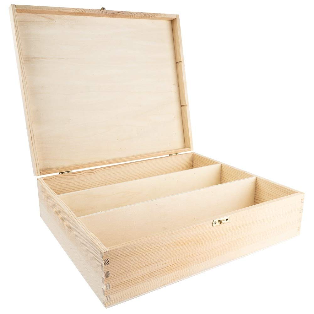 ideen-mit-herz-weinkiste-holz-mit-deckel-35x30x10-cm-3-f-cher image 2