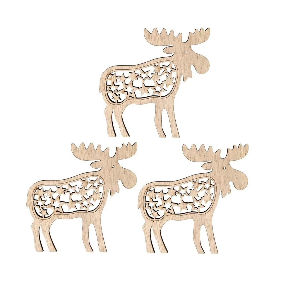 ideen-mit-herz-holz-elche-9x9cm-3mm-mit-laser-deko-weihnachtsdeko-3-st-ck image 1