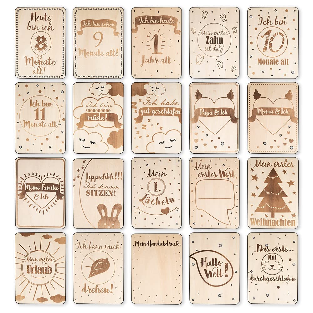 ideen-mit-herz-meilensteinkarten-baby-holz-mein-1-jahr-20-karten image 3