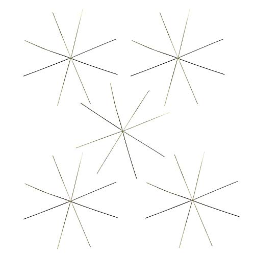 ideen-mit-herz-drahtsterne-hellgold-13-cm-8-strahlig-5-st-ck-kupfer image 1