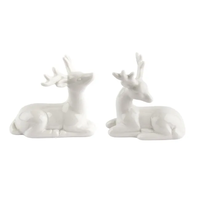 ideen-mit-herz-deko-figuren-hirsche-liegend-2-st-ck-wei-porzellan-6-5-7-cm image 1