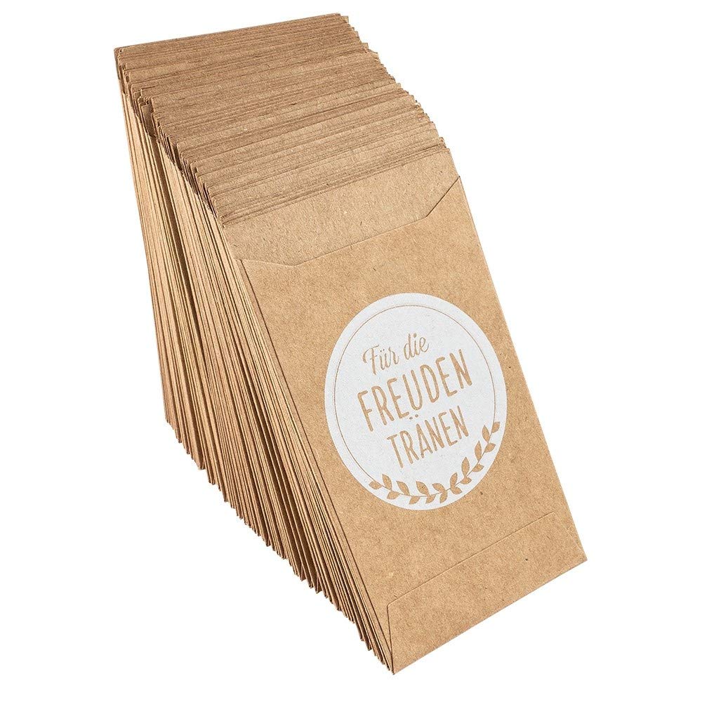 ideen-mit-herz-kraftpapier-t-ten-freudentr-nen-10-6-x-6-3-cm-100-st-ck image 2