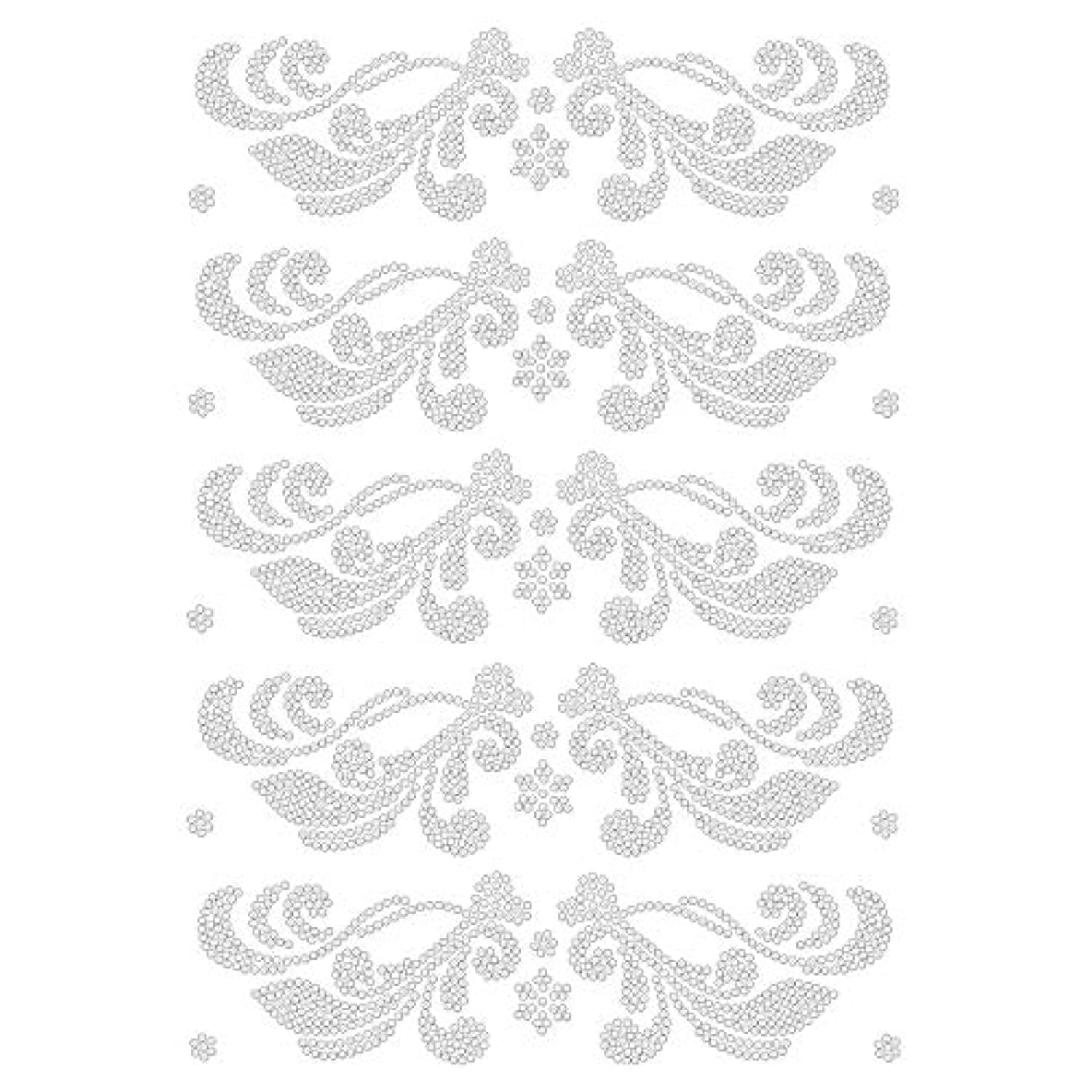 ideen-mit-herz-b-gelstrass-design-ornamente-7-din-a4-strass-applikation-zum-aufb image 2