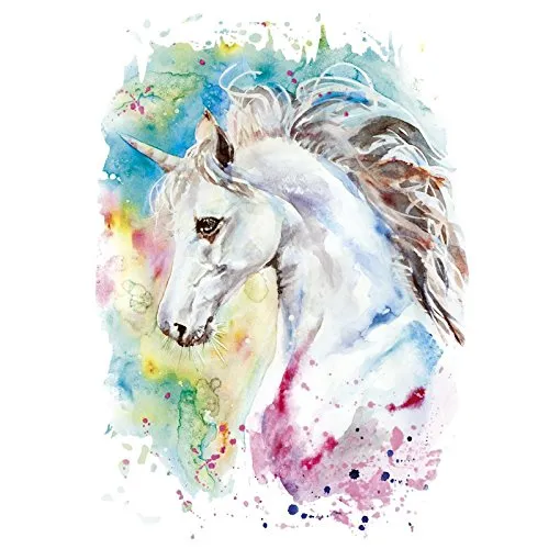 ideen-mit-herz-color-b-geltransfer-din-a4-k-nstler-einhorn-folienmotiv-f-r-texti image 1