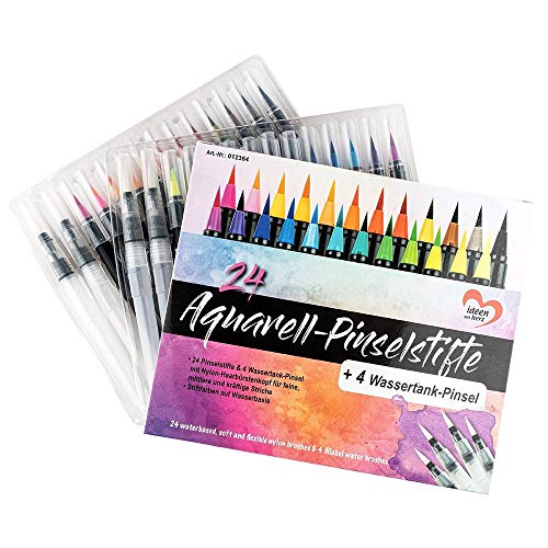 ideen-mit-herz-aquarell-pinselstifte-24-farben-4-wassertank-pinsel-brush-pen-set image 6