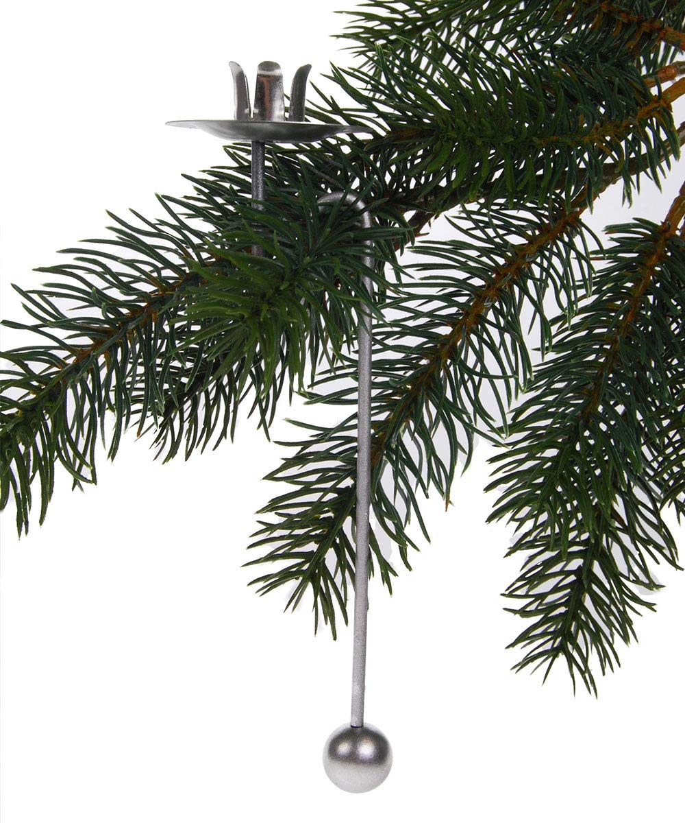 hdg-balancekerzenhalter-6er-set-matt-silber-metall-16-cm image 7