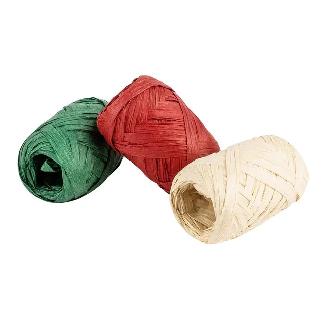 ideen-mit-herz-geschenkb-nder-bast-rot-gr-n-natur-3-rollen-10-m-0-5-bis-3-cm image 1