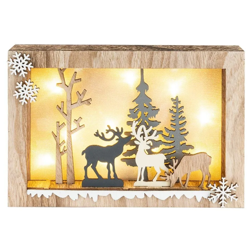 ideen-mit-herz-3-d-led-holzbox-waldszene-20x29-9x4-cm-10-teilig-warmwei image 1