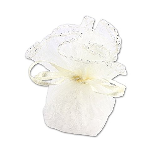 ideen-mit-herz-mini-organza-beutel-mit-zugband-champagner-100-st-ck image 1