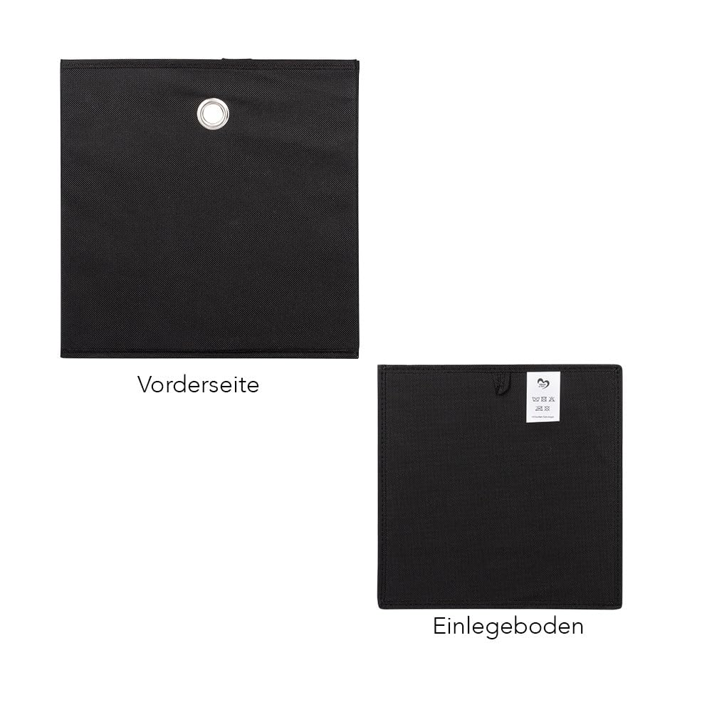 ideen-mit-herz-aufbewahrungsboxen-faltbar-30x30x30-cm-3-st-ck-schwarz image 3