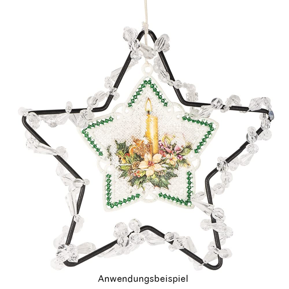ideen-mit-herz-metallringe-sternform-3er-set-15-19-23-cm-schwarz image 4