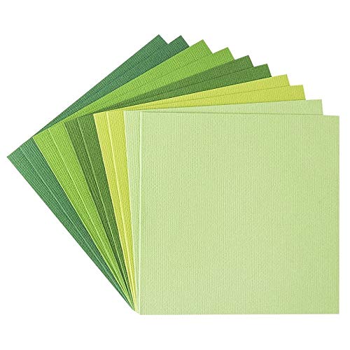 ideen-mit-herz-gru-karten-set-gr-nt-ne-11-x-11-cm-10-karten-leinen-optik-umschl- image 1