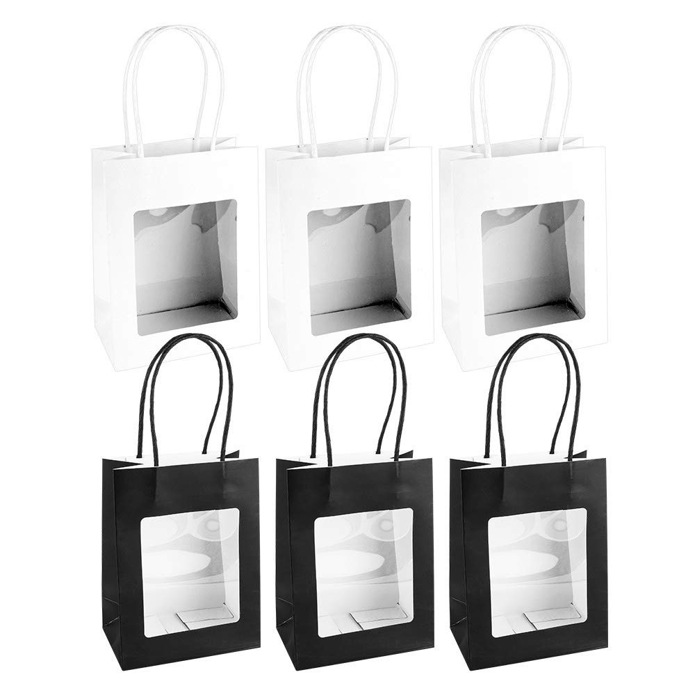 ideen-mit-herz-geschenktaschen-mit-sichtfenster-7-5-x-12-5-x-16-5-cm-6-st-ck-wei image 1