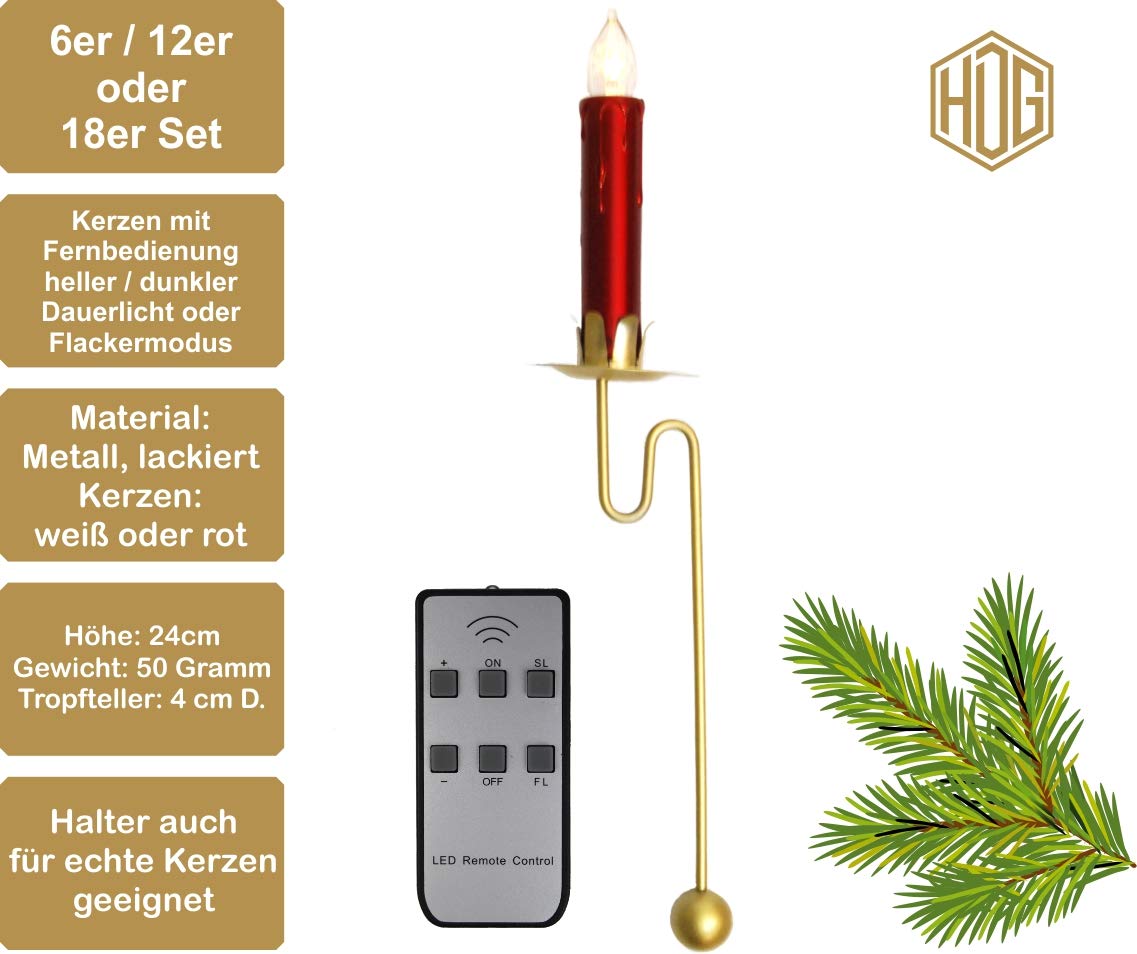 hdg-weihnachtsbaumkerzen-led-kabellos-mit-fernbedienung-und-pendelhalter image 2