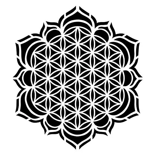 ideen-mit-herz-laser-schablone-din-a4-blume-des-lebens image 1