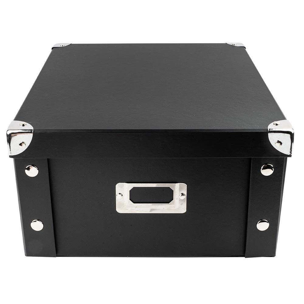 ideen-mit-herz-ordnungsboxen-3er-set-mit-deckel-faltbar-11l-31x26x14-cm-schwarz image 2