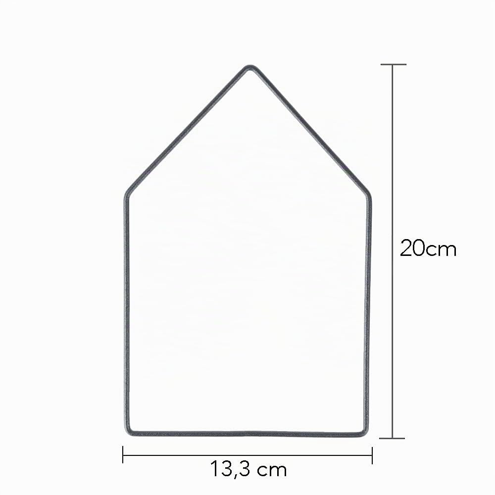ideen-mit-herz-metall-formen-haus-schwarz-3-st-ck-20cm-x-13-3cm image 2