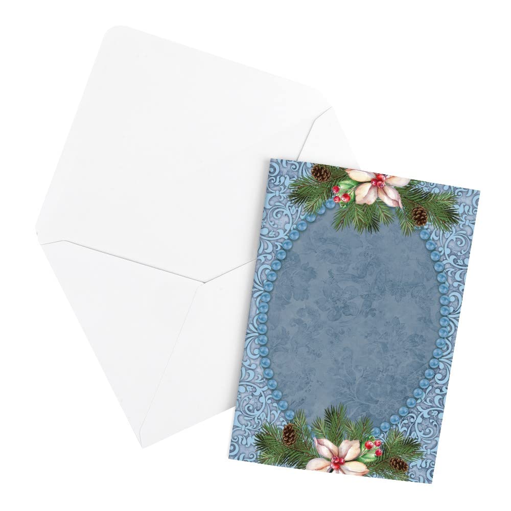 ideen-mit-herz-gru-karten-set-weihnachtliche-perlenrahmen-b6-10-karten image 3