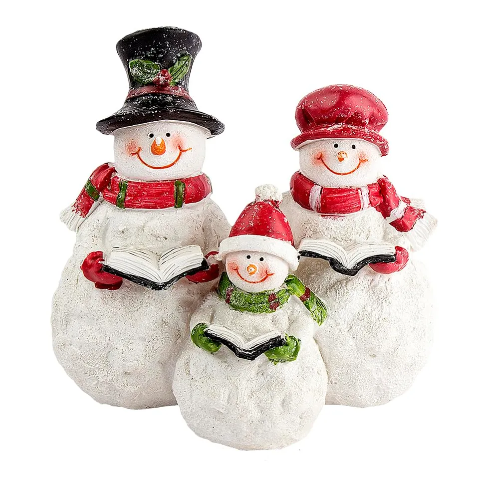 ideen-mit-herz-deko-figur-schneemannfamilie-polyresin-13-x-14-x-10-cm image 1