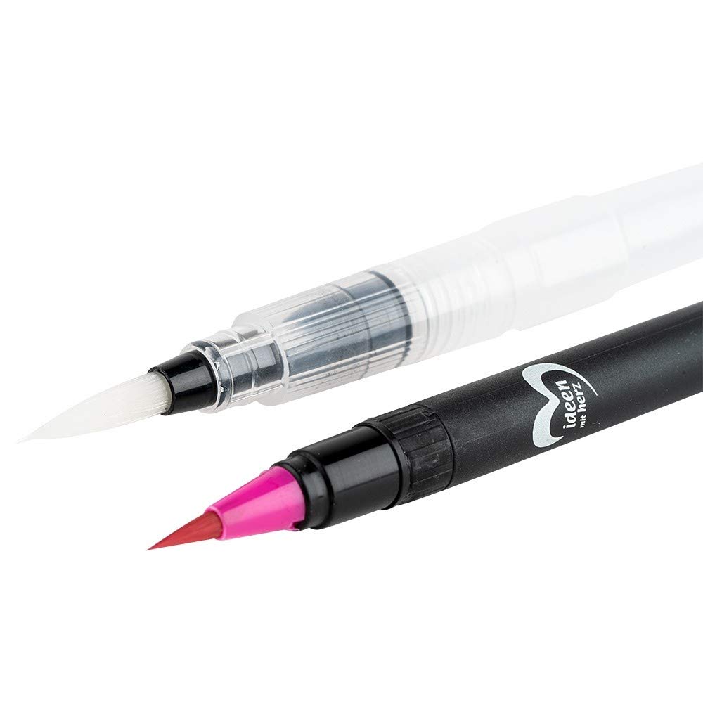ideen-mit-herz-aquarell-pinselstifte-24-farben-4-wassertank-pinsel-brush-pen-set image 4