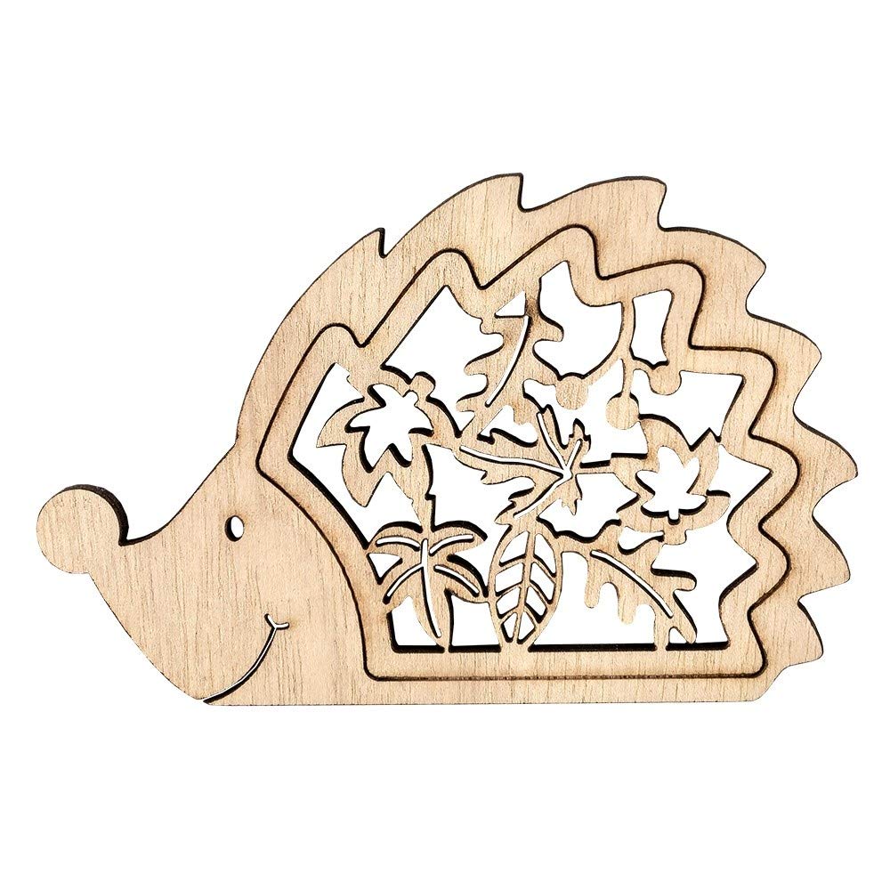 ideen-mit-herz-deko-igel-aus-holz-3-st-ck-10-x-6-5-cm-3-mm-stark-mit-gelaserten- image 2