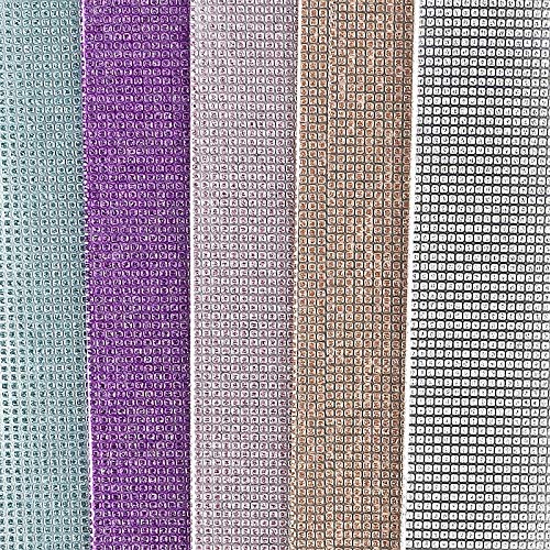 ideen-mit-herz-gru-karten-set-blanko-glitzer-leinen-c6-14-5x10-5-cm-10-farbige-k image 2