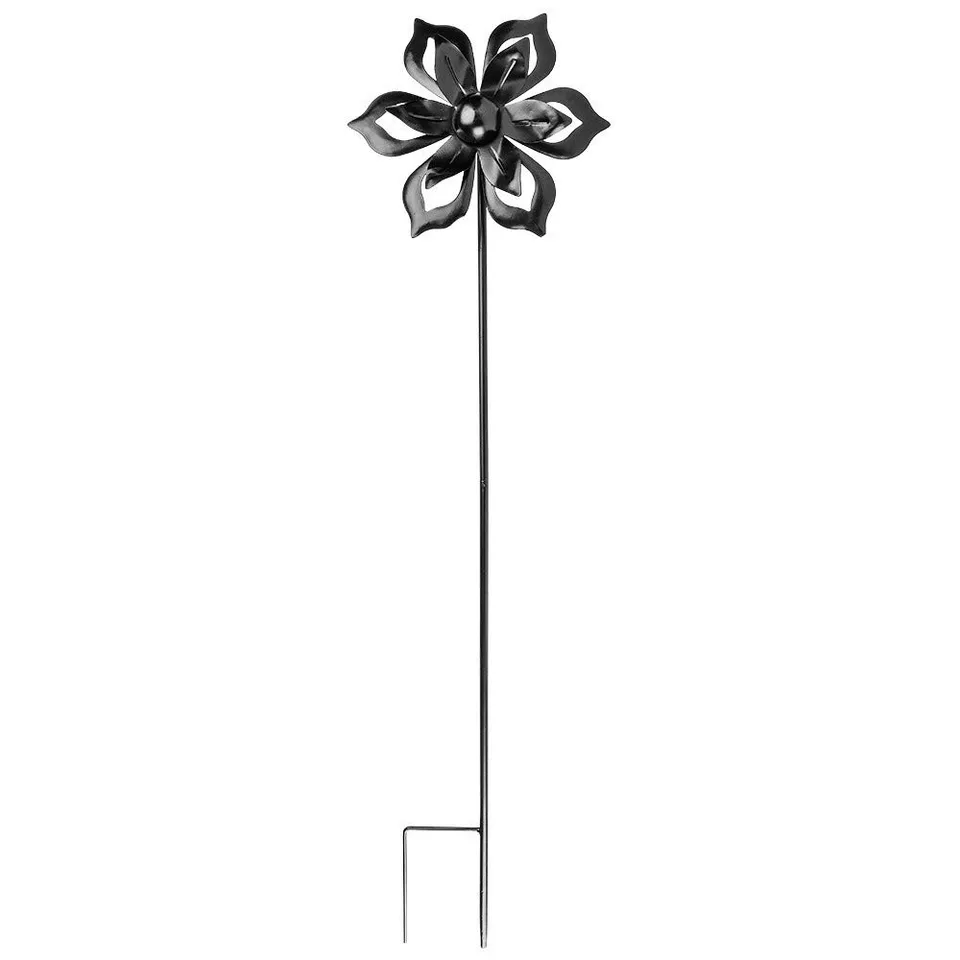 ideen-mit-herz-windrad-design-5-metall-windspiel-f-r-den-garten-22-cm-h-he-82-cm image 1