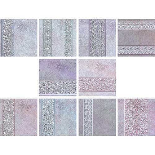 ideen-mit-herz-motiv-gru-karten-spitze-16x16-cm-10er-set-mit-umschl-gen image 7