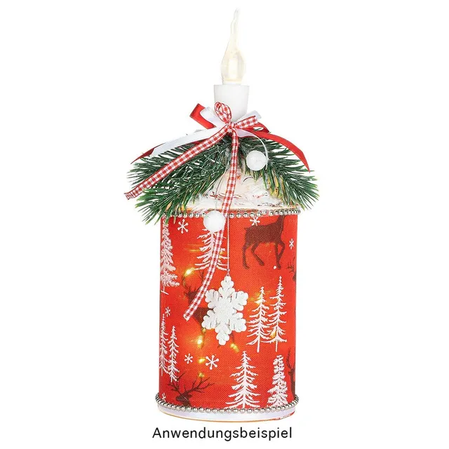 ideen-mit-herz-led-flaschenlicht-kerze-11-leds-warmwei-10-cm-konisch image 1