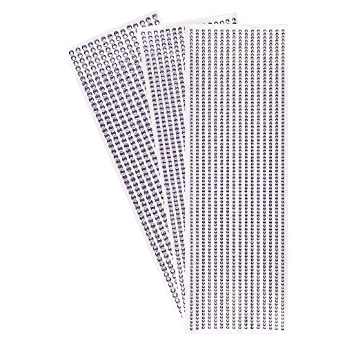 ideen-mit-herz-strass-bord-ren-selbstklebend-ros-3-bogen-3-4-5-mm image 4