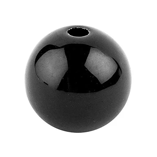 ideen-mit-herz-perlen-schwarz-10mm-50-st-ck-auff-delperlen-kunststoff image 1