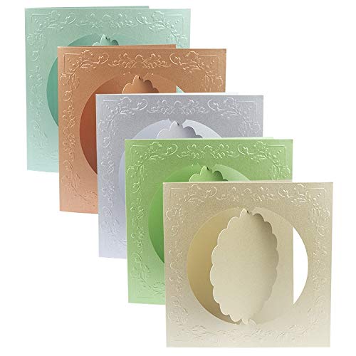 ideen-mit-herz-dreh-ornament-gru-karten-16x16cm-10-st-ck-inkl-umschl-ge image 1