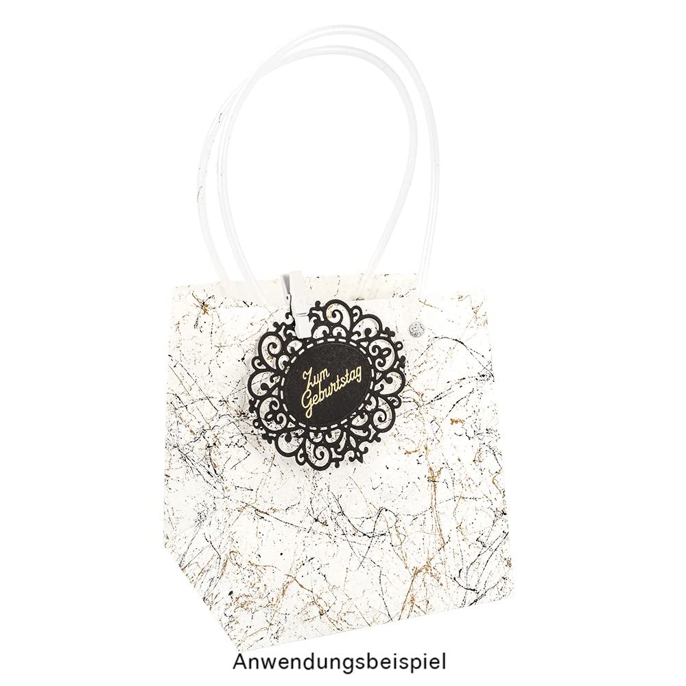 ideen-mit-herz-geschenktaschen-mit-henkel-16-x-15-x-17-cm-transluzent-wei-punkte image 7