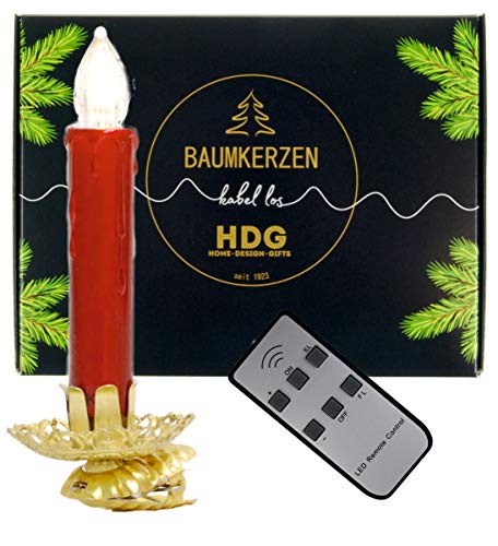 hdg-baumkerzen-led-kabellos-mit-fernbedienung-8er-set-vintage-gold image 3