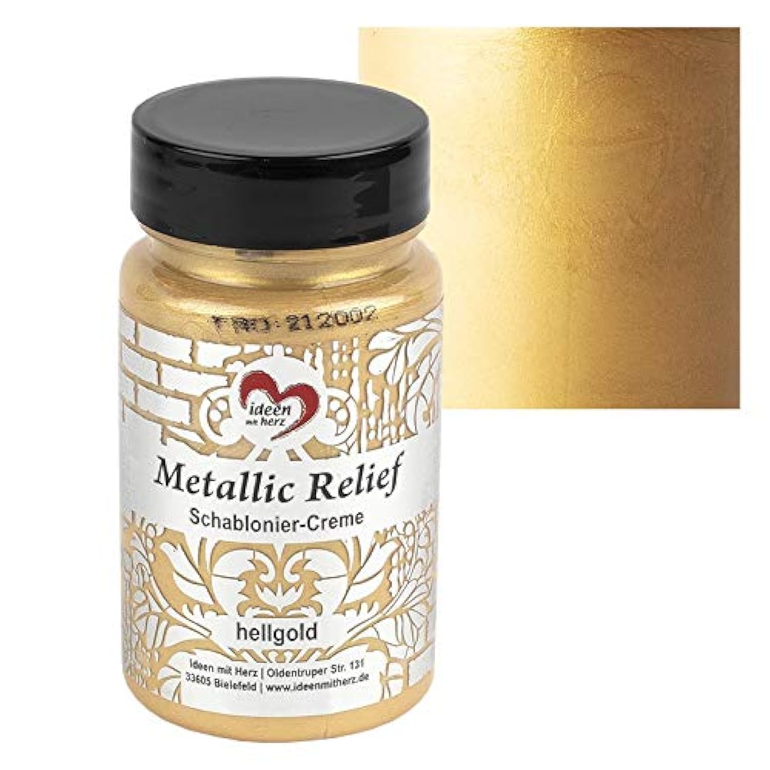 ideen-mit-herz-schablonier-creme-metallic-relief-ros-90-ml image 1