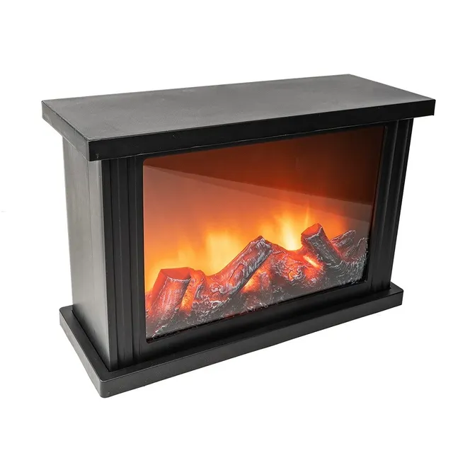 ideen-mit-herz-led-kamin-deko-kaminfeuer-batterie-timer-30-x-11-5-x-20-cm image 1