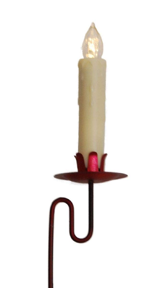 hdg-led-baumkerzen-kabellos-6er-set-mit-balancehalter-rot-matt image 2