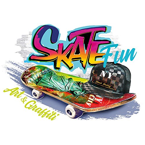 ideen-mit-herz-color-b-geltransfers-din-a4-skate-fun-sport-hobby image 1