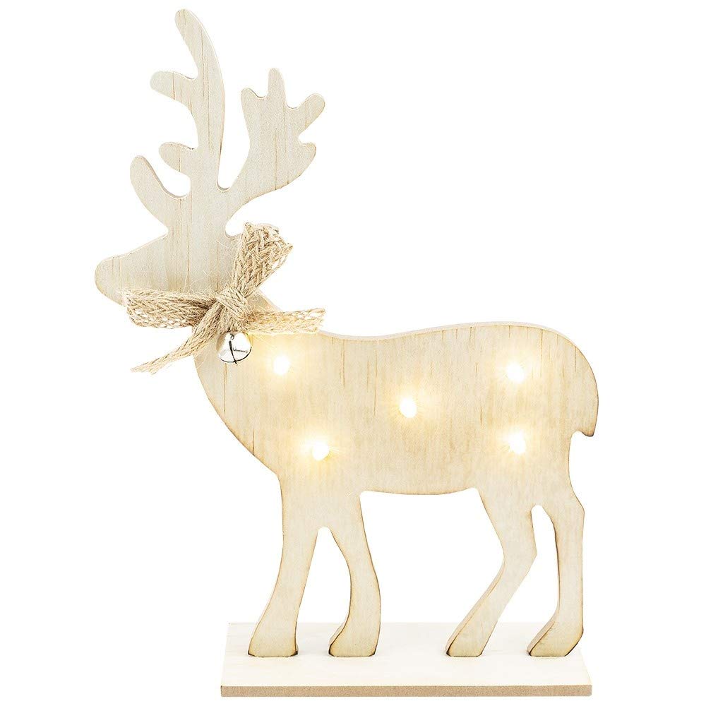 ideen-mit-herz-led-rentier-aus-holz-23-x-17-cm-5-leds-warmwei-mit-fu image 2