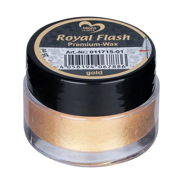 ideen-mit-herz-royal-flash-premium-wax-gold-25ml-metall-glitzer image 1