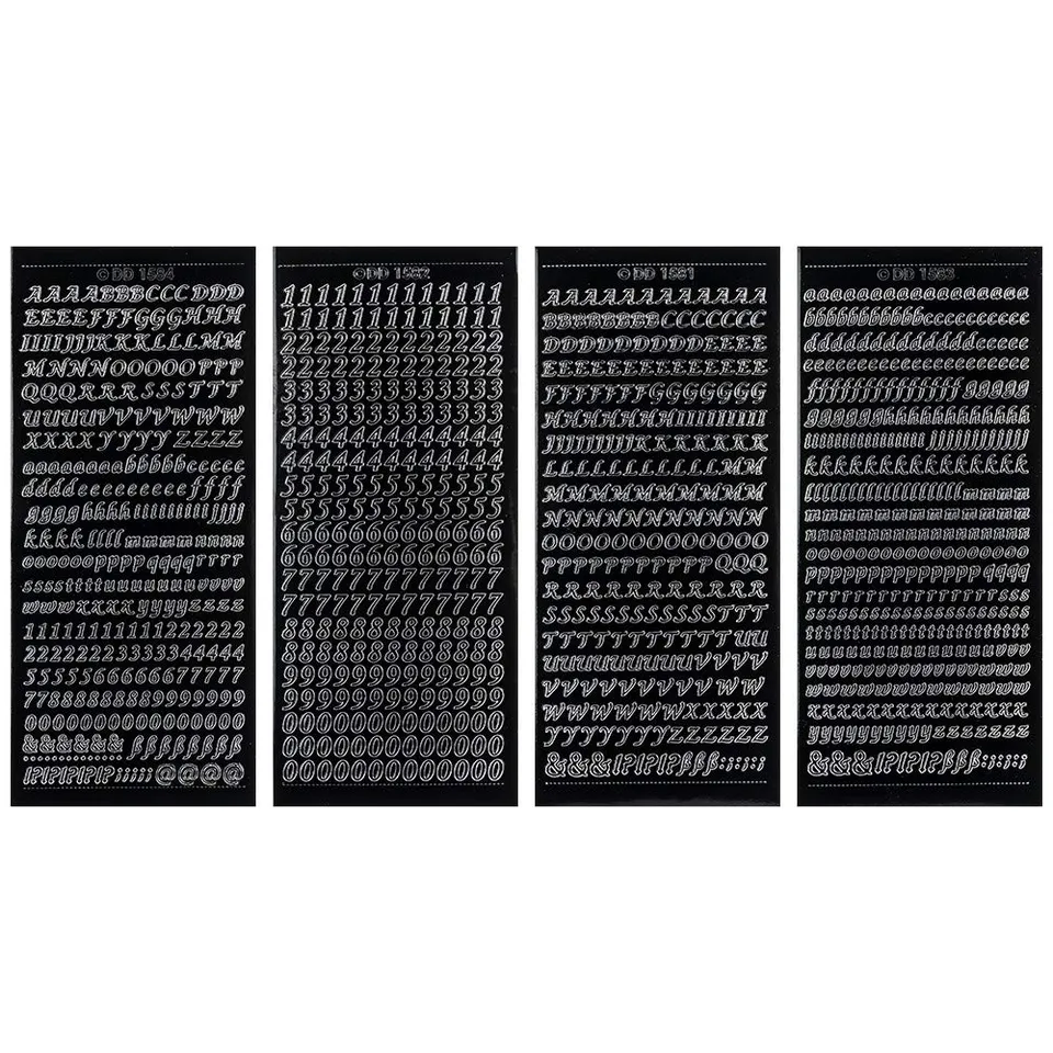 ideen-mit-herz-sticker-set-buchstaben-zahlen-silber-4-bogen-23-x-10-cm image 1