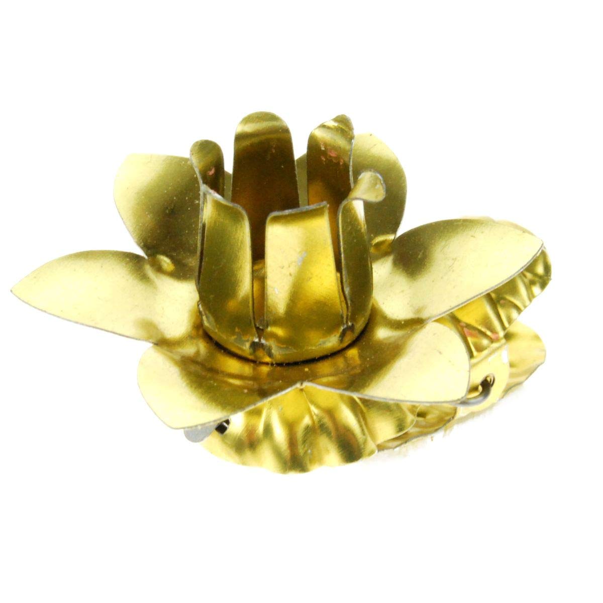 hdg-baumkerzenhalter-blume-8-clips-gold-f-r-baumkerzen image 1