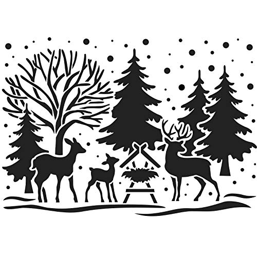 ideen-mit-herz-laser-kunststoff-schablone-din-a4-eiskristalle-weihnachten-winter image 5
