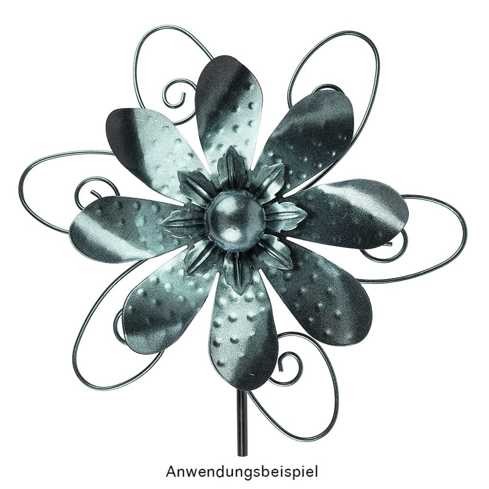 ideen-mit-herz-windrad-metall-schwarz-design-3-29-5-cm-h-he-107-cm image 7