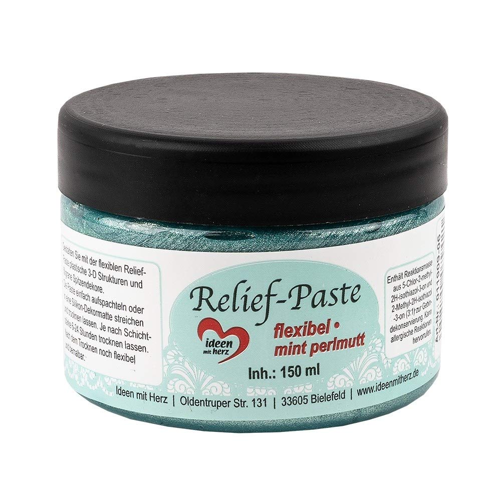 ideen-mit-herz-relief-paste-flexibel-150-ml-silber image 1