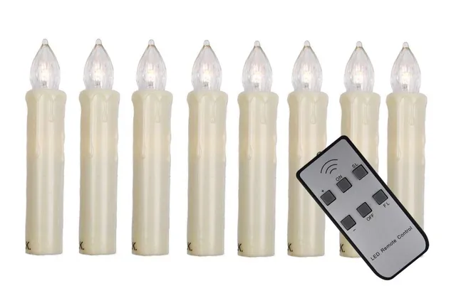 hdg-led-baumkerzen-wei-15-mm-9-cm-mit-fernbedienung-8-st-ck image 1