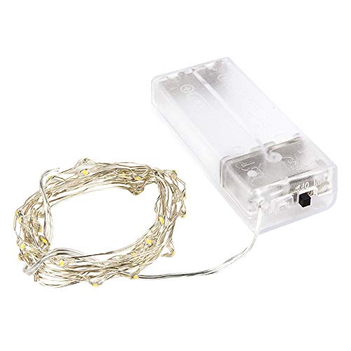 ideen-mit-herz-40er-led-draht-lichterkette-warmwei-205-cm-batteriebetrieben image 1